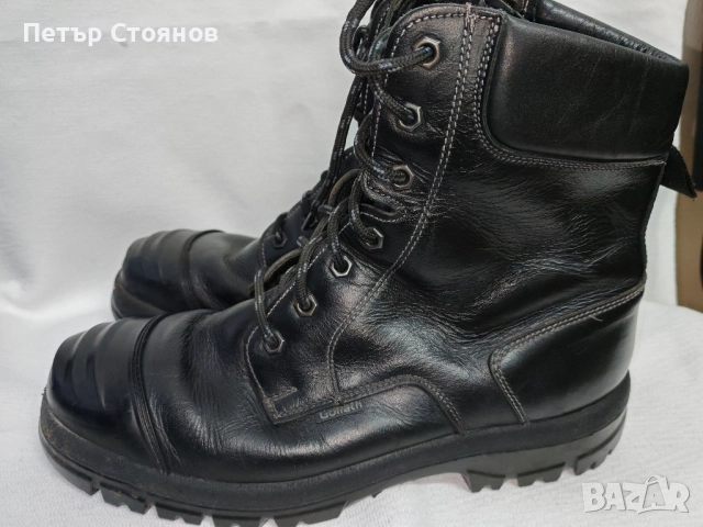 Здрави и удобни мъжки предпазни боти от естествена кожа GOLIATH №44
