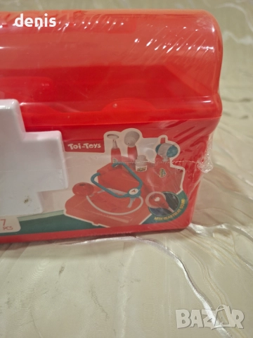 Детски комплект за игра с куфар с лекар - червен, снимка 8 - Образователни игри - 52868632