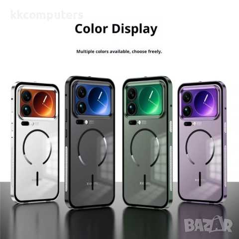 Магнитен Калъф за Xiaomi 17 Pro - Алуминий+PC, Pop-Up ключалка, 4 цвята, снимка 13 - Калъфи, кейсове - 53888555