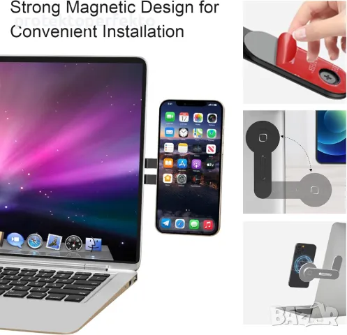 Магнитна стойка за телефон, снимка 7 - Фитнес уреди - 48892355