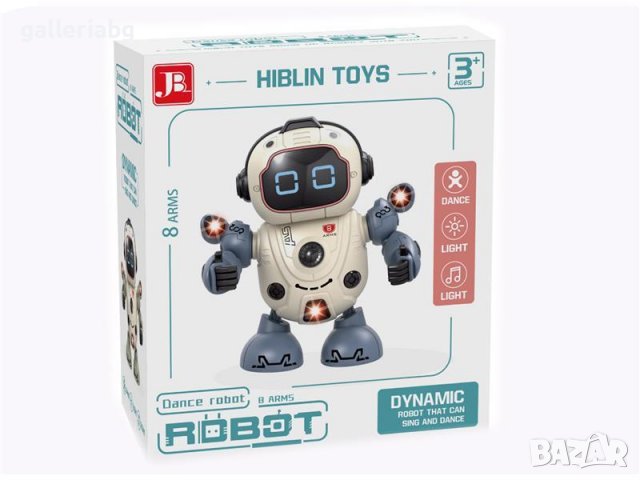 Dance Robot - Танцуващ,музикален и светещ робот, снимка 2 - Електрически играчки - 39574489