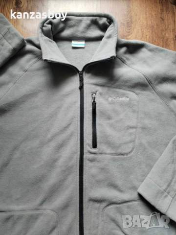 COLUMBIA Men's Steens Mountain Full-Zip 2.0 Fleece Jacket - страхотен мъжки полар 2XL КАТО НОВ, снимка 3 - Спортни дрехи, екипи - 52910181