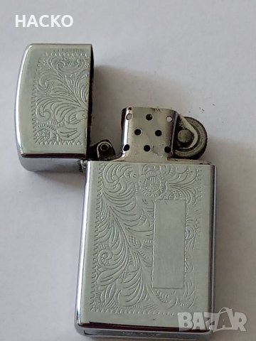 Запалка Zippo Slim® Venetian® Polished Chrome Made in USA, снимка 8 - Запалки - 40872612
