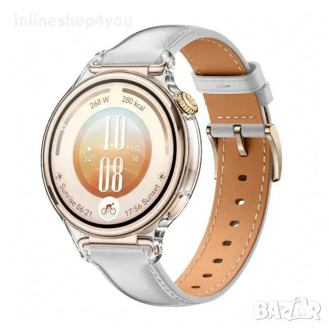 Силиконов Кейс 360° Градуса за часовник Huawei Watch GT7 41mm - Прозрачен, снимка 2 - Смарт часовници - 56105953