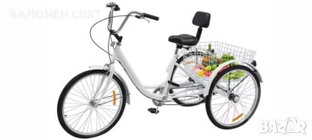 SUPER DEAL и Безплатна Доставка  Триколесен Велосипед за всеки Триколка 6 скоростен 24 цола, снимка 4 - Велосипеди - 51549618