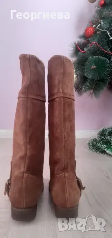 Ботуши велур, снимка 2 - Дамски ботуши - 48378762