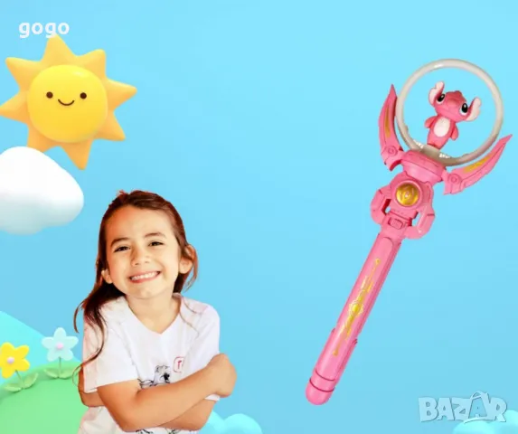 Светещ и въртящ се жезъл, Lilo and Stitch, снимка 2 - Други - 48949788