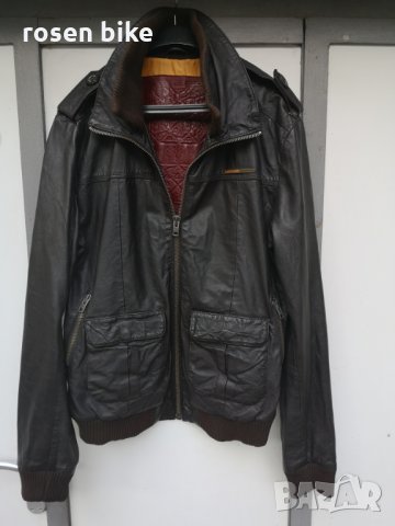 '' Superdry''оригинално кожено яке ХХЛ размер, снимка 3 - Якета - 30284102