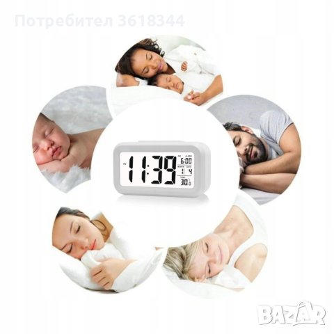 Електронен будилник с подсветка, снимка 3 - Друга електроника - 42514000