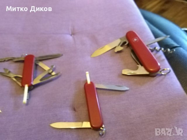 Швейцарско ножче 5 броя отлични, снимка 8 - Ножове - 44372829