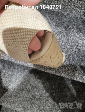 Сандали CARMEN SAIZ – на платформа, еспадрил, №40, снимка 4 - Сандали - 36387438