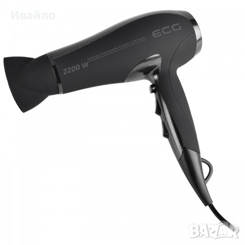 Сешоар ECG VV 115, 2200W, Черен, снимка 1