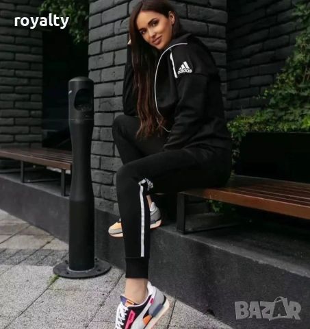 Adidas Черен Нов Дамски Комплект Адидас 