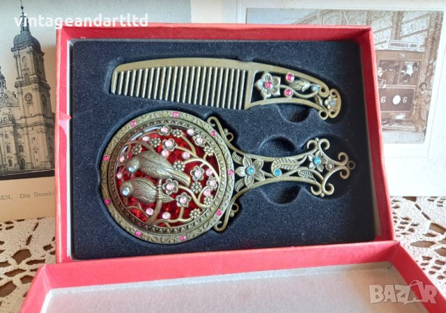 Колекционерско огледало и гребен, снимка 2 - Колекции - 42048657