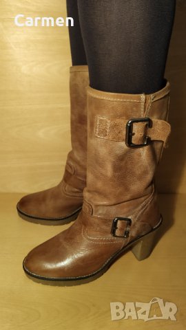 Италиански ботуши от естествена кожа, снимка 3 - Дамски ботуши - 31280862