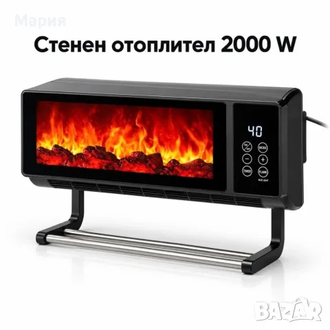 Стенен електрически отоплител, снимка 2 - Отоплителни печки - 56330635