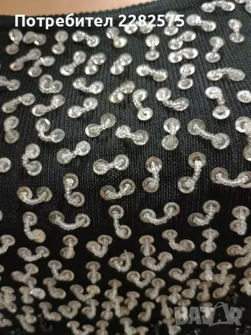 официален потник с мъниста и паети М/Л размер , снимка 3 - Потници - 47581442