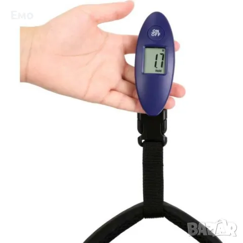 Везна за багаж - 50кг. Дигитална, 1бр батерия, Син, снимка 2 - Електронни везни - 48560671