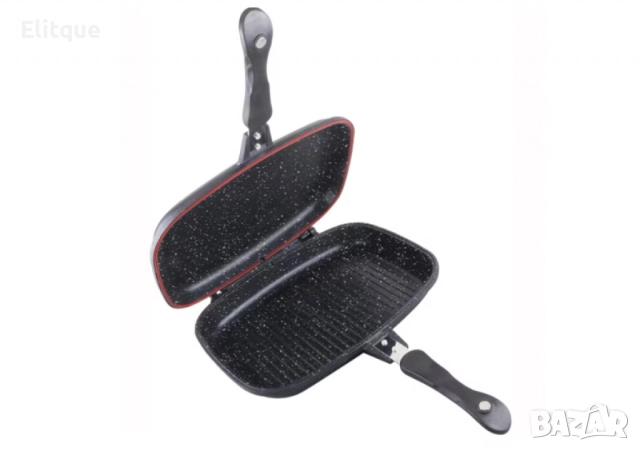 Тиган двоен Goldmann, 32x7.5см., Керамично покритие, Алуминий, С Индукция