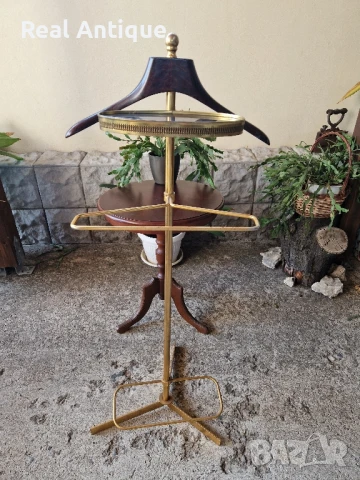 Прекрасна антикварна италианска бронзова закачалка , снимка 2 - Закачалки - 50520973