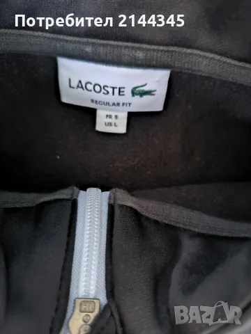 Lacoste суичър размер L, снимка 4 - Суичъри - 49377936