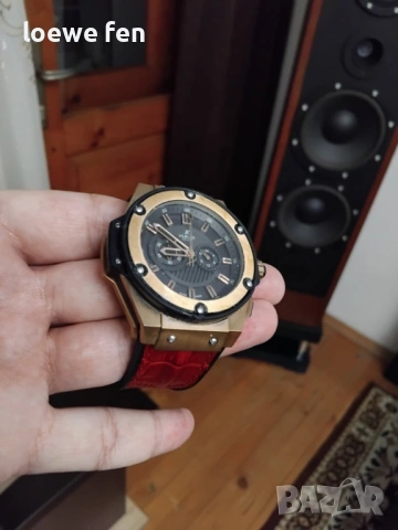 Hublot King Rose Gold 48мм Кварц, снимка 2 - Мъжки - 53197838