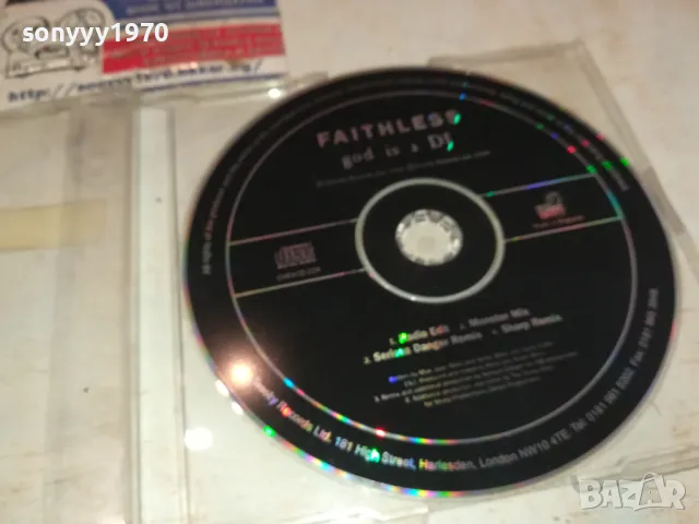 FAITHLESS CD 0502251027, снимка 9 - CD дискове - 48973868