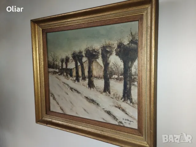 Чудесна картина, пейзаж. Масло. , снимка 3 - Картини - 47399391