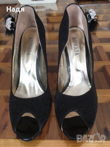 луксозни дамски обувки номер 38,марка AOWAJA, снимка 11 - Други - 17037953