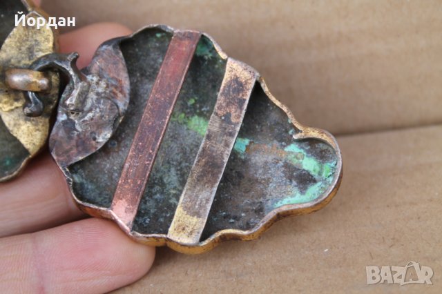 Сребърни пафти с живачна позлата, снимка 10 - Антикварни и старинни предмети - 44479918