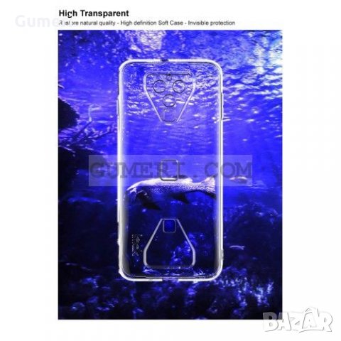 Xiaomi Black Shark 3 Pro - Силиконов Гръб със Защита за Камерата - Прозрачен, снимка 6 - Калъфи, кейсове - 34201736