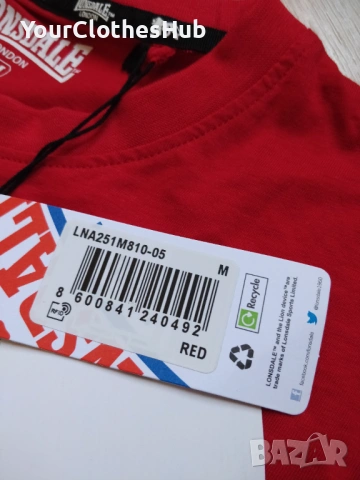 НОВА Lonsdale London M size Мъжка тениска, снимка 4 - Тениски - 53980958