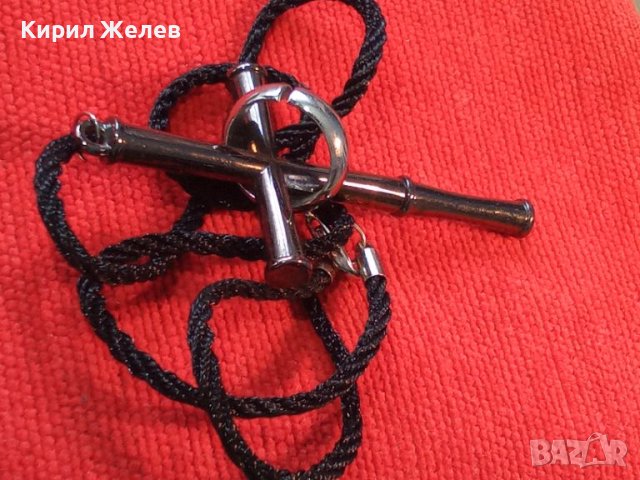 МОДНО АРТ КОЛИЕ - КРЪСТ НЕРЪЖДАЕМА СТОМАНА с ШНУРЧЕ СТИЛНО ГОЛЯМО КРАСИВО 81555, снимка 3 - Колиета, медальони, синджири - 36982753