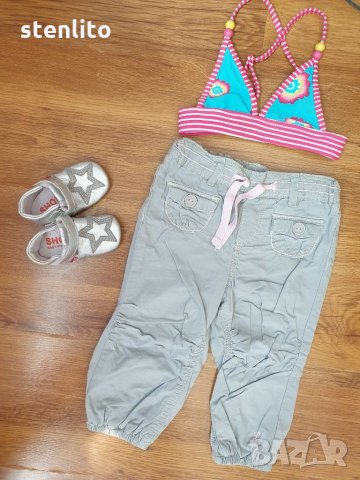 Бебешки панталонки H&M р-р 80 + подарък бански, снимка 2 - Панталони и долнища за бебе - 29889328