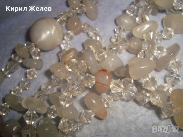 СКЪПОЦЕННА ОГЪРЛИЦА от ФАСЕТИРАН ЧИСТ ПЛАНИНСКИ КРИСТАЛ и МЛЕЧЕН КВАРЦ МАЙСТОРСКА ИЗРАБОТКА 30143, снимка 15 - Колиета, медальони, синджири - 37900867