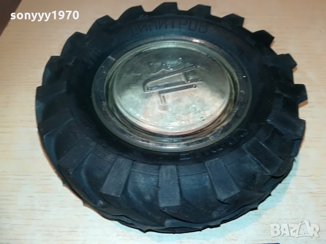 поръчан-гума/стъкло-ретро колекция-пепелник-16х5см, снимка 17 - Колекции - 29292174