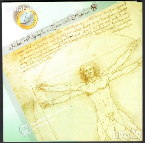 Италия 2004 - банков Евро сет от 1 цент до 2 евро + Възпоменателна сребърна монета 5 евро, снимка 7 - Нумизматика и бонистика - 51991165