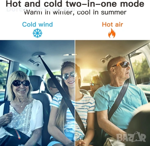 Автомобилна печка с вентилатор тип чаша 12V 150W - режим отоплениe/вентилатор, размразяване и обезпо, снимка 11 - Аксесоари и консумативи - 54215785