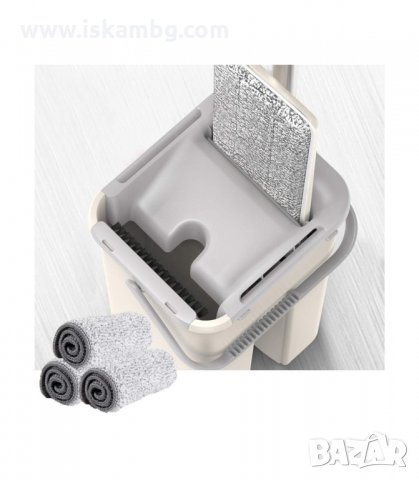 КОМПЛЕКТ МОП С КОФА С 2 ОТДЕЛЕНИЯ ЗА ИЗМИВАНЕ И ОТЦЕЖДАНЕ - код  2523, снимка 6 - Мопове, кофи, четки и метли - 33937399