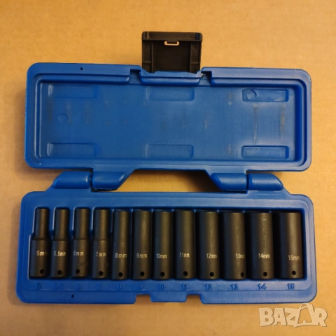 Cornwell Tools 12 части 1/4 дълги 6стенни ударни вложки камъни комплект 5-15mm , снимка 4 - Гедорета - 52877463