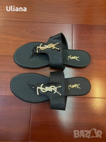 Дамски чехлиYSL, снимка 5 - Чехли - 51917841