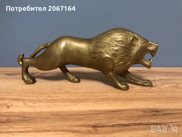 Голям бронзов лъв, снимка 11 - Антикварни и старинни предмети - 48721906