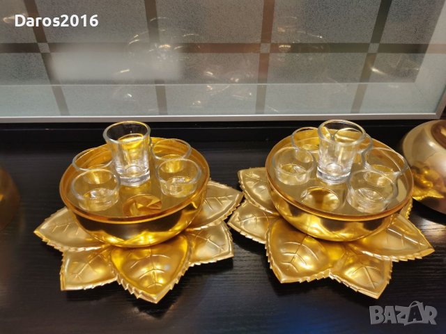 Комплекти чаши за ром, алуминий, снимка 7 - Антикварни и старинни предмети - 39829892