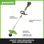 Greenworks 2 x 24 V батериен тример 40 cm с 2 x 4Ah батерии и двойно зарядно устройство, снимка 4
