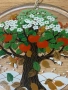 Витраж стиклопис 1970г. « Four Seasons Tree », снимка 2