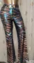 М/L Чарлстон/ панталон/ анимал принт от еко кожа с отблясък, снимка 2