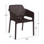 Стол трапезен градински apec HM5929 Черен , снимка 2