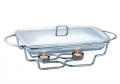 Съд за затопляне Bohmann, 3л. правоъгълен, 2свещи, Стоманен капак, Стъкло, Инокс, снимка 4