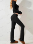 Дамски ежедневен едноцветен моден комплект с дълъг ръкав, 4цвята , снимка 10