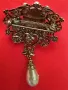 Стара, винтидж брошка със висулка. , снимка 2